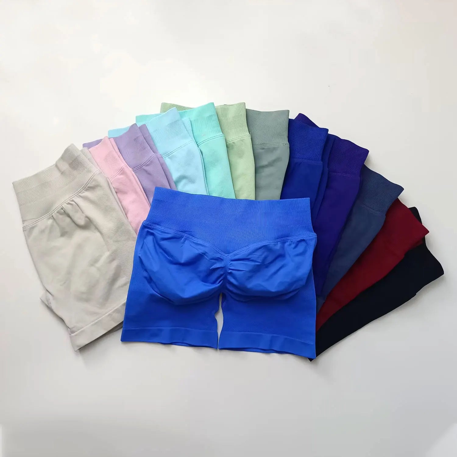 LIFTORA Impact Shorts 4.5" Women Fitness Sports Biker Shorts Low Ribbed Band Gym Workout Scrunch Butt Yoga Seamless Leggings